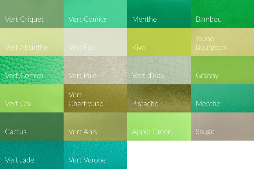 Hermes Green Colors