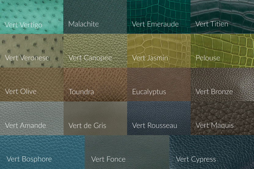 Hermes Green Colors